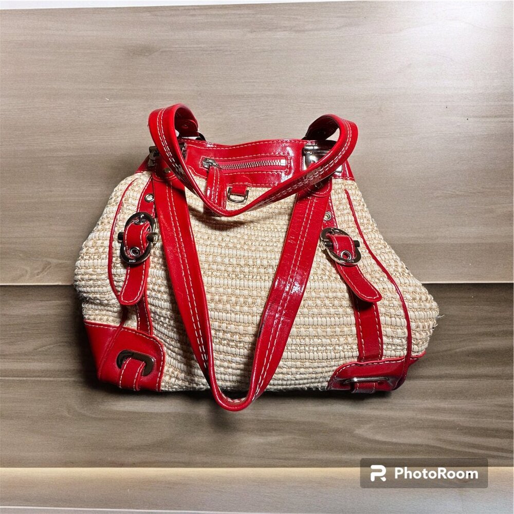 Rafe red/ tan shoulder bag